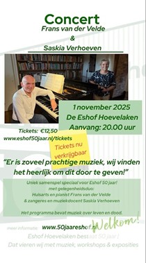 poster concert Velde Verhoeven
