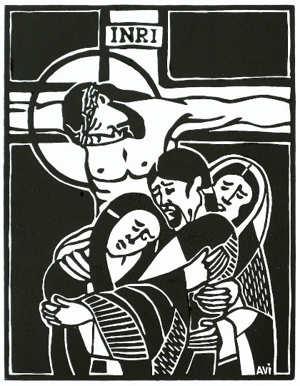 Aalt Visscher kruiswegstatie 12 detail