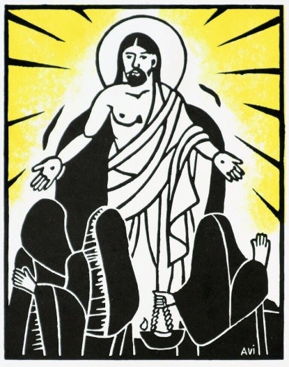 Aalt Visscher kruiswegstatie 15 detail