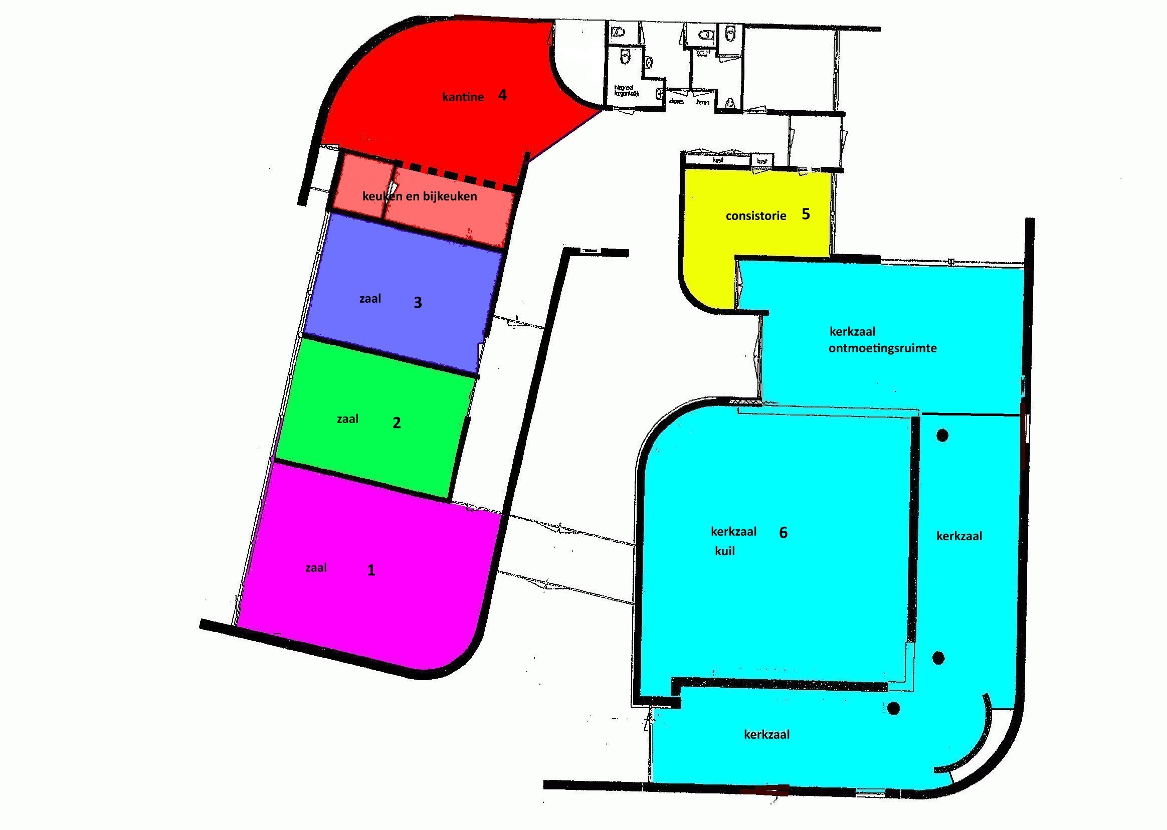 Plattegrond Eshof 4 1.met namen en nummers